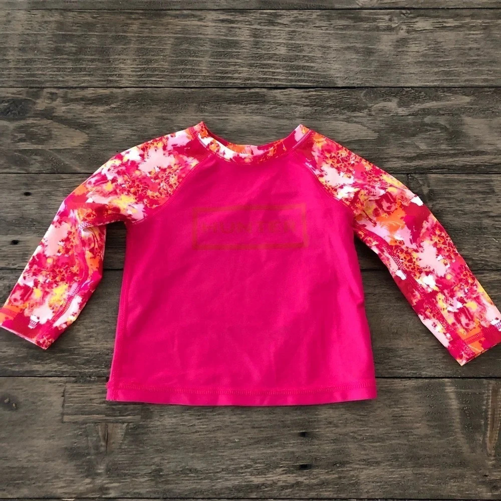 Hunter Target Baby Girls 18 months Long Sleeve Rash Guard Shirt Swim Cover‎ Up
